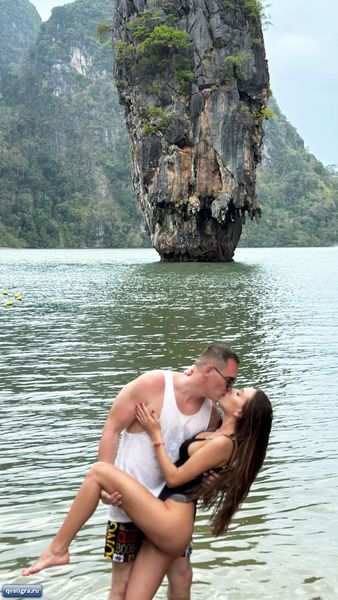Алена Рапунцель посетила с любимым красивые места в Тайланде
