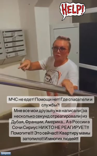 Квартиру мамы Элины Камерен затопило