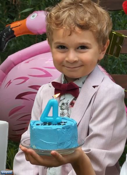 Младшему сыну Ольги Гажиенко сегодня исполнилось 4 года