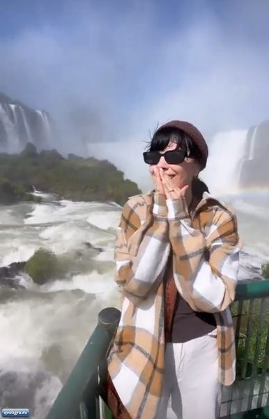 Нелли Ермолаева показала невероятные водопады в Бразилии